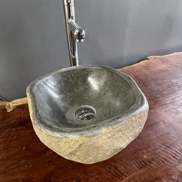 Flussstein Waschbecken A701 / 30x30